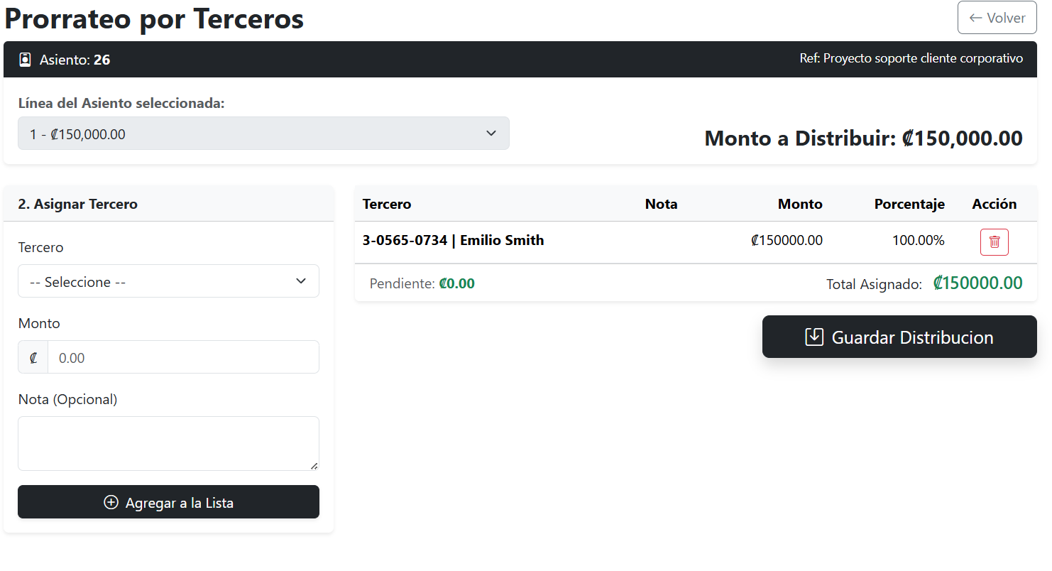 Prorateo Terceros Pendiente